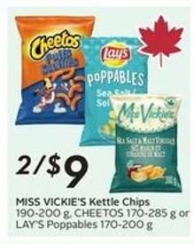 MISS VICKIE'S Kettle Chips, CHEETOS, LAY'S Poppables