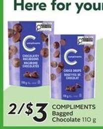 COMPLIMENTS Bagged Chocolate 110 g