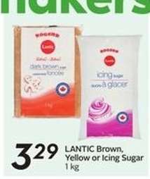 LANTIC Brown, Yellow or Icing Sugar