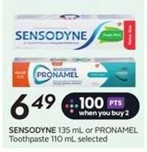 Sensodyne or Pronamel Toothpaste