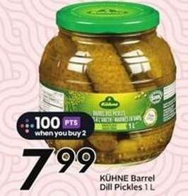 KÜHNE Barrel Dill Pickles 1 L