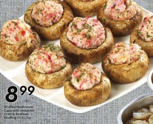Stuffed Mushroom Caps