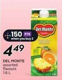 DEL MONTE assorted flavours