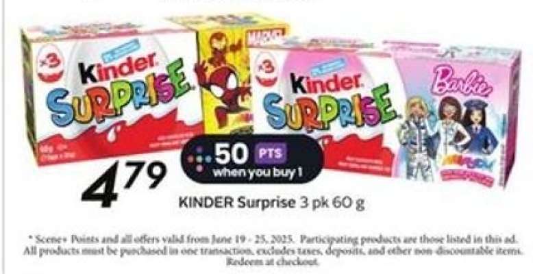 KINDER Surprise 3 pk 60 g