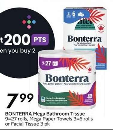 BONTERRA Mega Bathroom Tissue