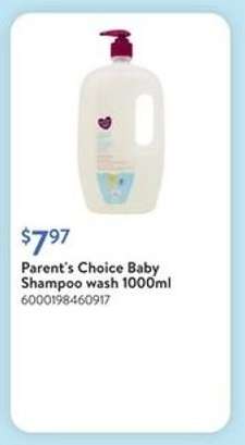 Parent's Choice Baby Shampoo wash 1000ml