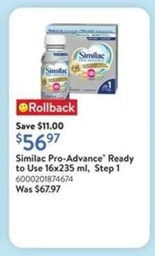 Similac Pro-Advance Ready to Use 16x235 ml, Step 1