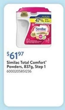 Similac Total Comfort Powders, 837g, Step 1