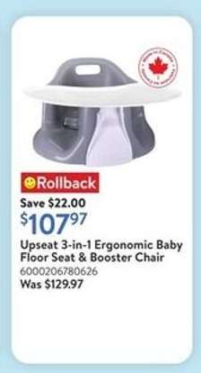Upseat 3-in-1 Ergonomic Baby Floor Seat & Booster Chair
