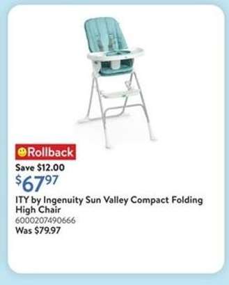 ITY by Ingenuity Sun Valley Compact Folding High Chair
