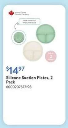 Silicone Suction Plates, 2 Pack