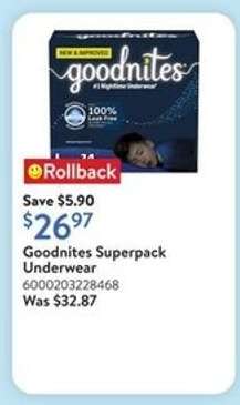 Goodnites Superpack Underwear