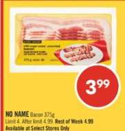 NO NAME Bacon 375g