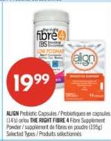 ALIGN Probiotic Capsules / THE RIGHT FIBRE 4 Fibre Supplement Powder