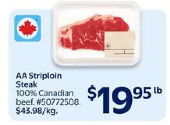 AA Striploin Steak