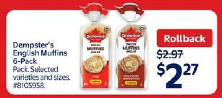 Dempster's English Muffins 6-Pack