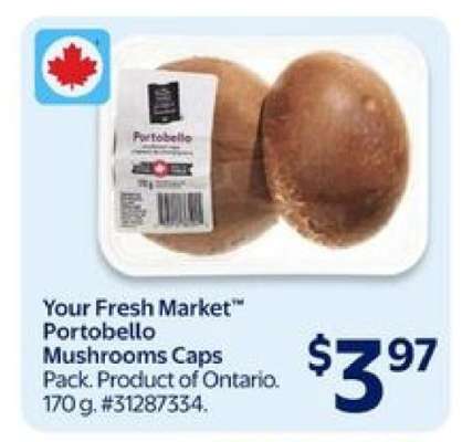 Your Fresh Market Portobello Mushrooms Caps
