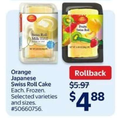 ORANGE Japanese Swiss Roll Cake