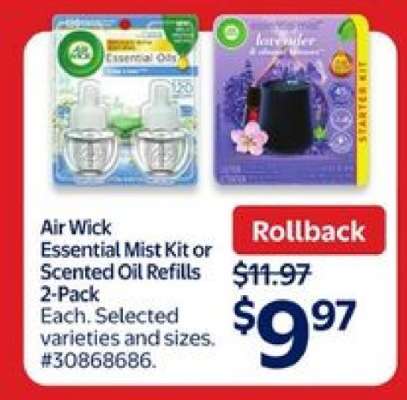 Air Wick Essential Mist Kit or Scented Oil Refills 2-Pack