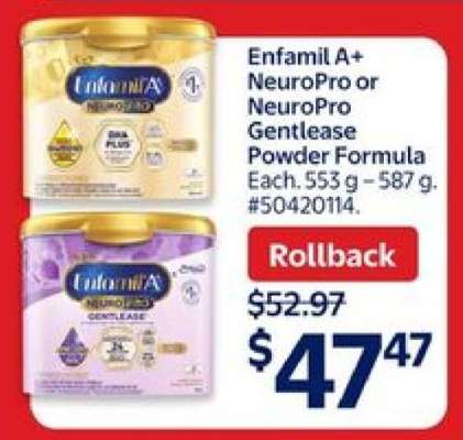Enfamil A+ NeuroPro or NeuroPro Gentlease Powder Formula