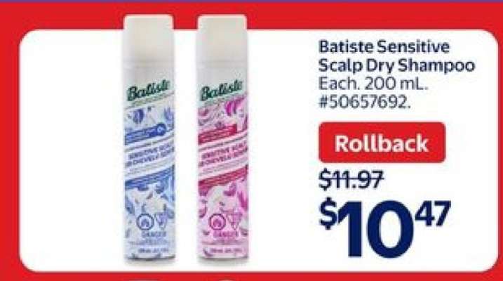 Batiste Sensitive Scalp Dry Shampoo