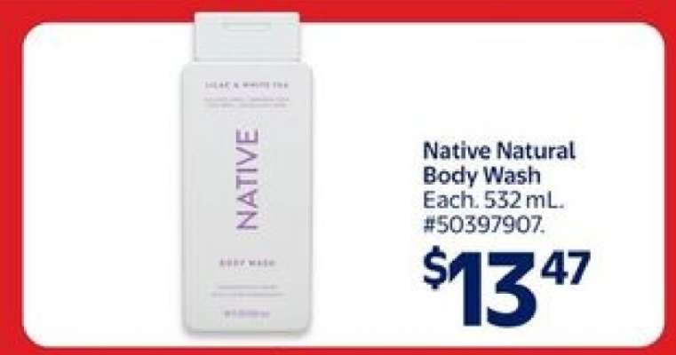 Native Natural Body Wash