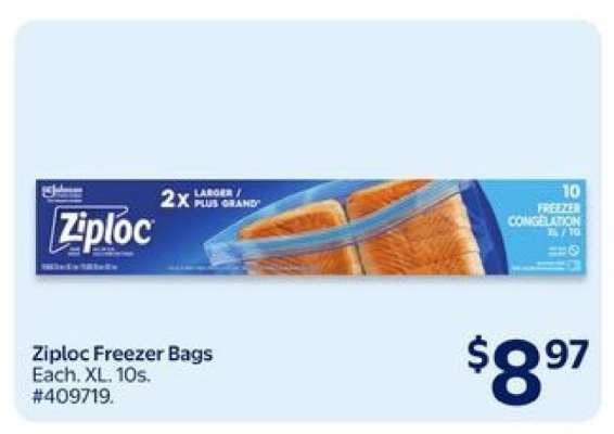 Ziploc Freezer Bags