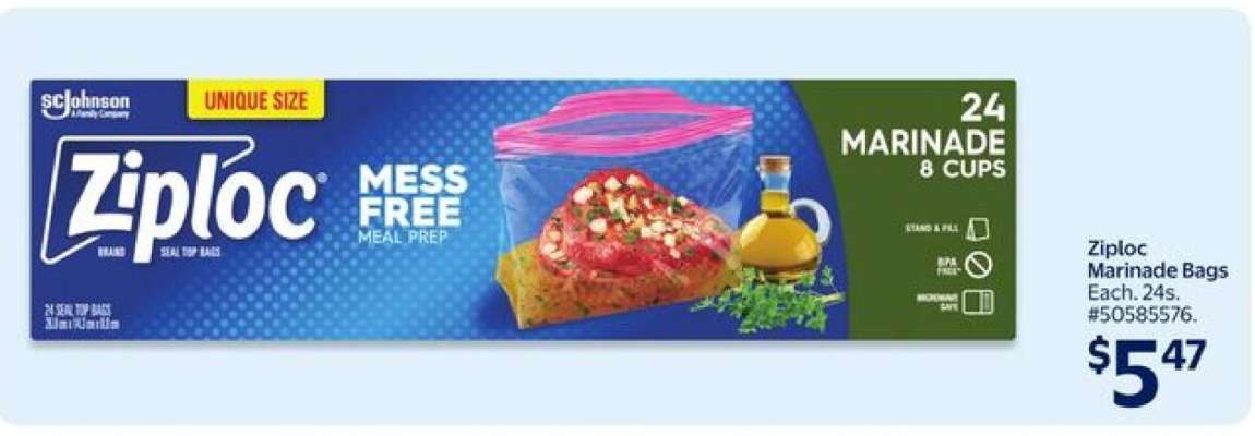 Ziploc Marinade Bags