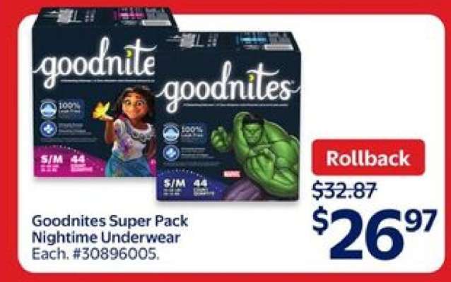 Goodnites Super Pack Nighttime Underwear