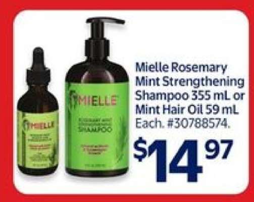 Mielle Rosemary Mint Strengthening Shampoo or Mint Hair Oil