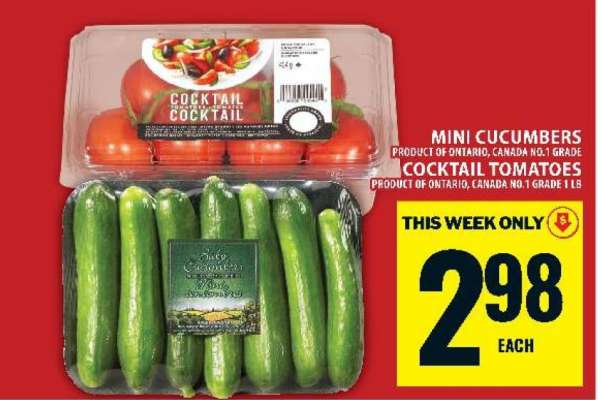 Mini Cucumbers / Cocktail Tomatoes