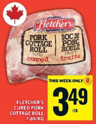 FLETCHER’S CURED PORK COTTAGE ROLL