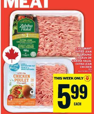 Lifesmart Extra Lean Ground Chicken or Zabiha Halal Extra Lean Chicken