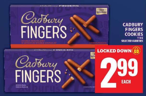Cadbury Fingers Cookies