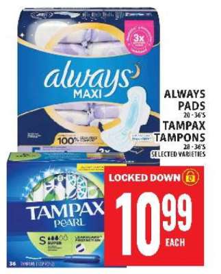 Always Pads & Tampax Tampons