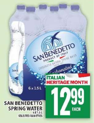 SAN BENEDETTO SPRING WATER