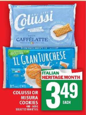 Colussi or Misura Cookies