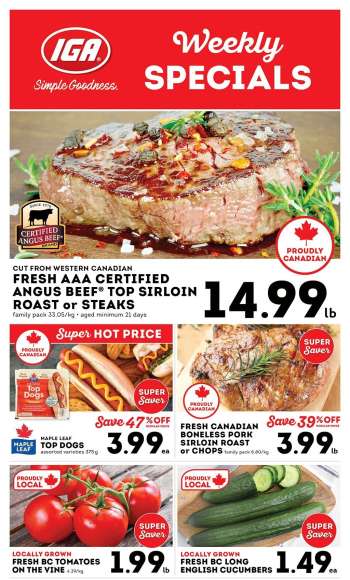 IGA Simple Goodness Flyer - June 20, 2025 - June 26, 2025.