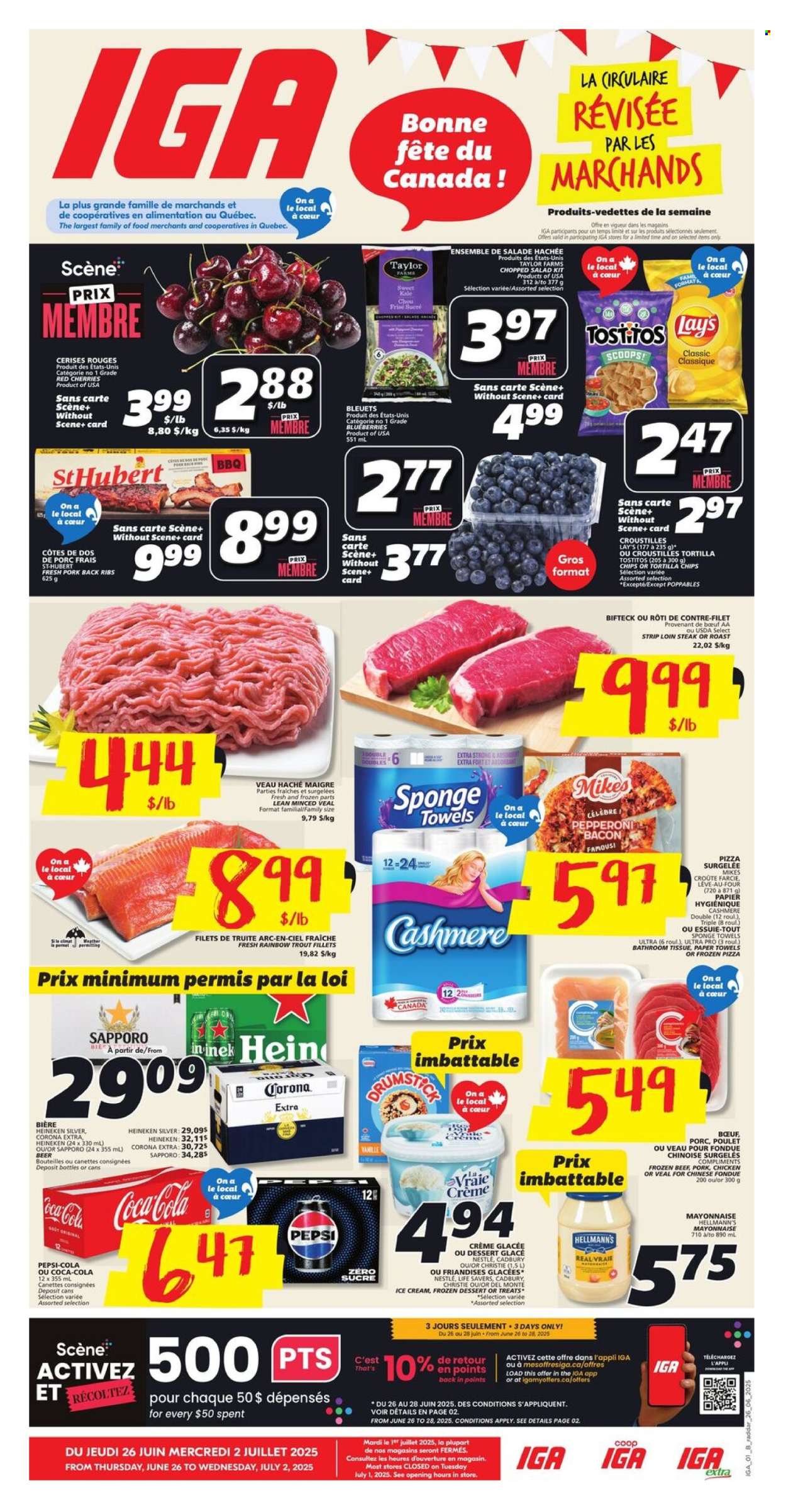 IGA flyer - June 26, 2025 - July 02, 2025. Page 1
