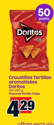 Croustilles Tortillas aromatisées Doritos