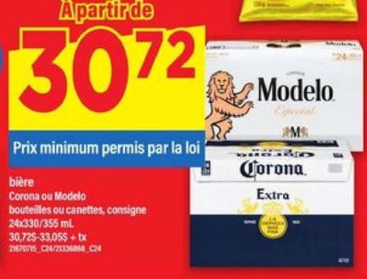 bière Corona ou Modelo