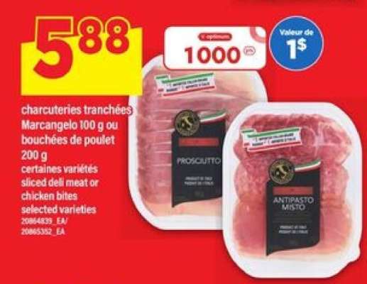 Marcangelo charcuteries tranchées