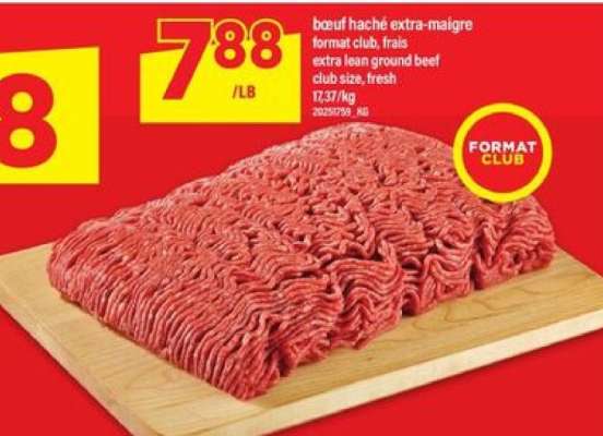 bœuf haché extra-maigre