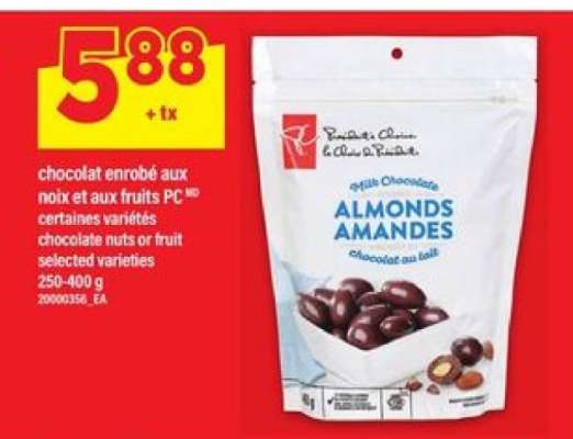 chocolat enrobé aux noix et aux fruits PC