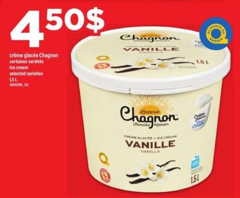 crème glacée Chagnon