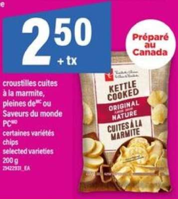 PC Kettle Cooked Chips