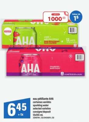 AHA SPARKLING WATER