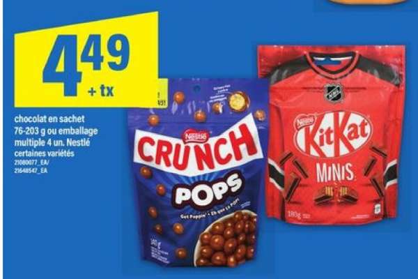 Nestlé Crunch Pops & KitKat Minis