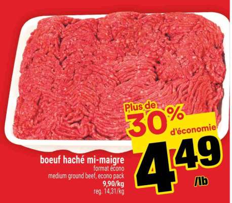BŒUF HACHÉ MI-MAIGRE