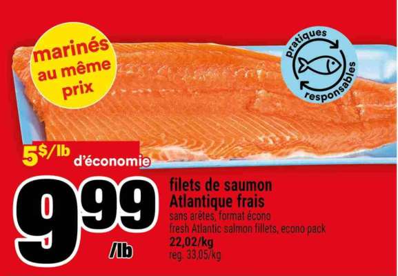 FILETS DE SAUMON ATLANTIQUE FRAIS